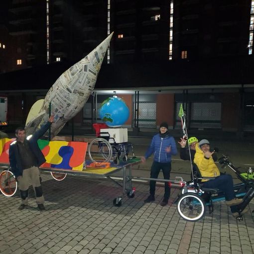 Carnevale, per la prima volta sfila il carro inclusivo &quot;Carcarin - Per un mondo perfetto attaccati al razzo&quot;