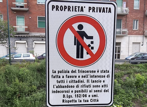 Maxi multa per chi abbandona rifiuti sul Trincerone: la lotta di Appendino contro gli incivili