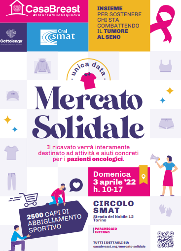 CasaBreast,&quot;Mercato solidale&quot; a sostegno dei pazienti oncologici