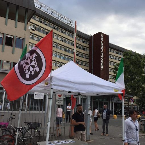 Casa Pound, iniziativa contro i parcheggiatori abusivi all'ospedale San Giovanni Bosco