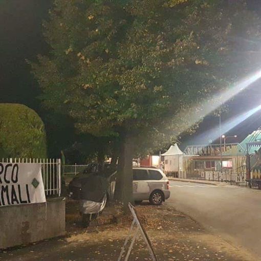 Ciriè, striscione a firma La Foresta che Avanza contro &quot;il circo con gli animali&quot;