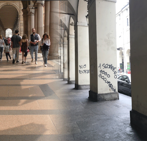 Via Roma e via Po, due facce del centro di Torino