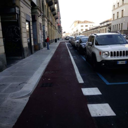 Via Nizza, concluso il primo tratto di pista ciclabile