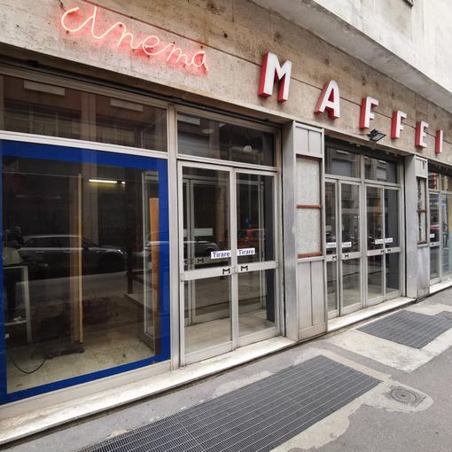 ingresso del cine teatro Maffei