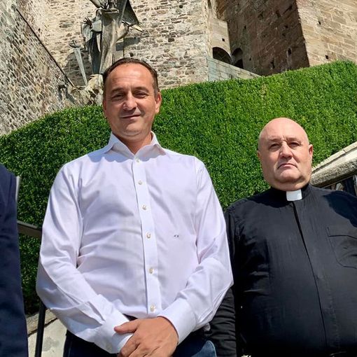Sacra di San Michele, il rettore don Claudio Papa ha incontrato il governatore Cirio