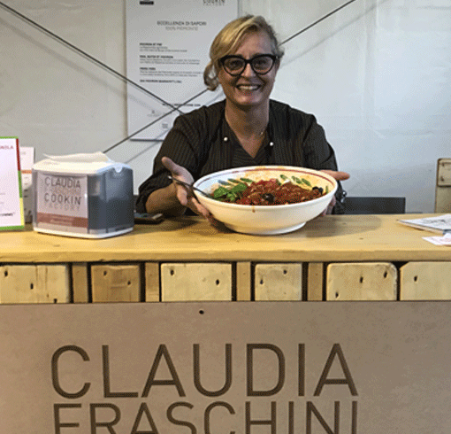 Claudia Fraschini, il successo della cooking factory conquista tutti alla Fiera del Peperone di Carmagnola