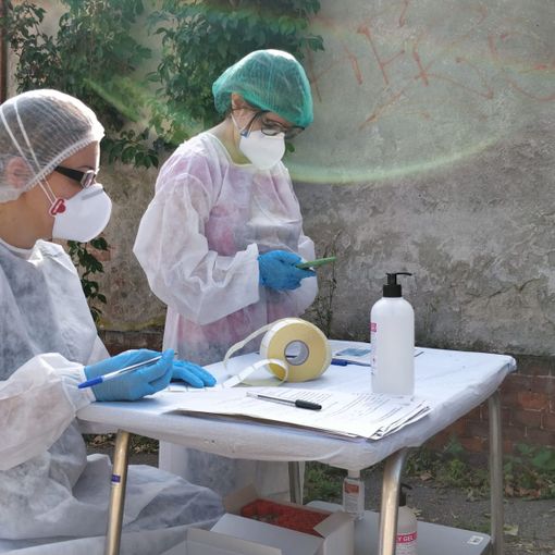 coda per i tamponi