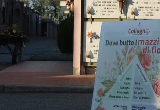 Collegno, la raccolta differenziata arriva anche al cimitero