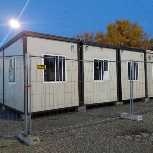 Piazza d'Armi si prepara all'emergenza freddo: arrivano i container per i senzatetto [FOTO]