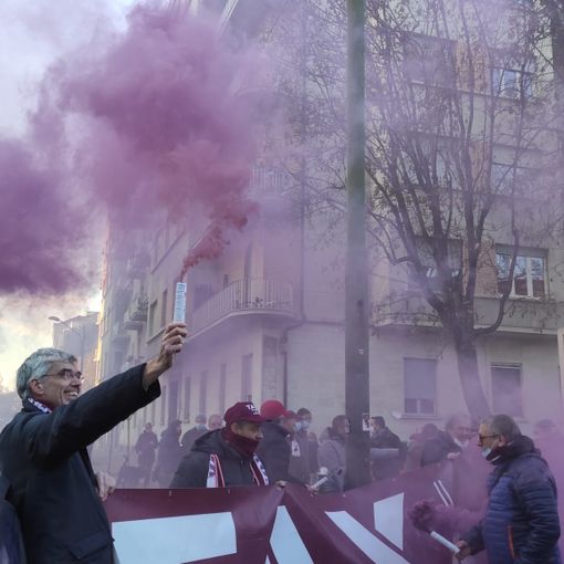 La contestazione a Cairo allo Stadio Filadelfia