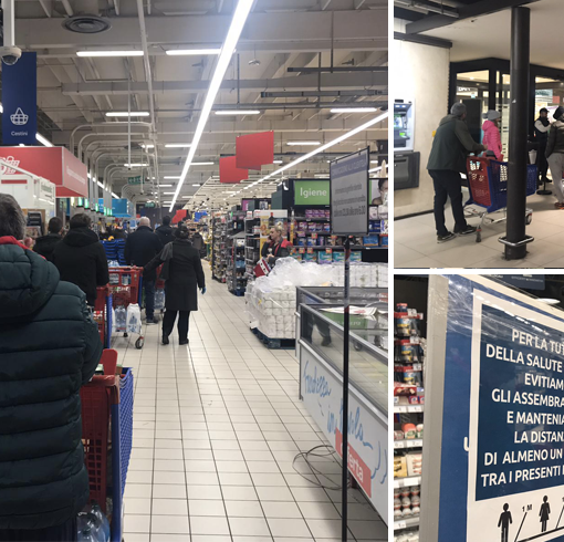 Coronavirus, il decreto spaventa i torinesi: supermercati presi d'assalto nella notte [FOTO e VIDEO]