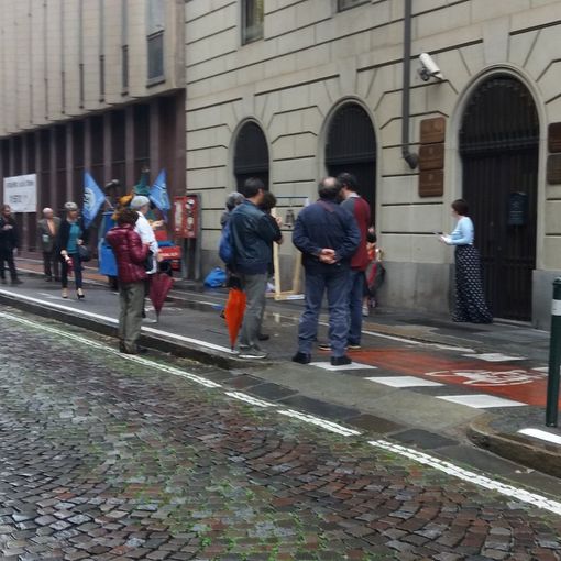 Una campana per &quot;svegliare&quot; la Corte dei Conti di Torino: &quot;Il debito non dorme&quot;