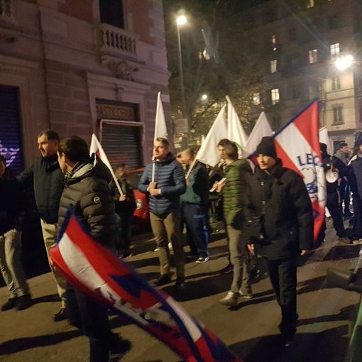 Sicurezza, ieri sera il corteo della Lega Nord in San Salvario