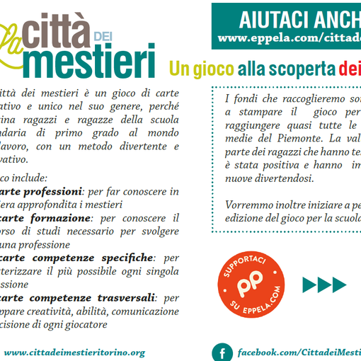 Un crowfunding per aiutare i ragazzi torinesi a scegliere dopo la scuola dell'obbligo divertendosi