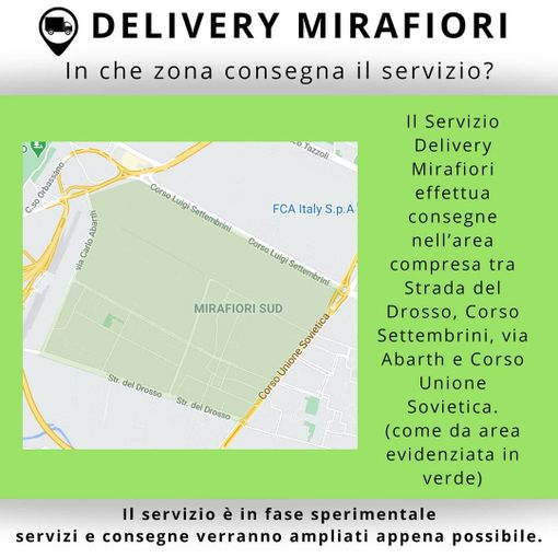 Nasce Delivery Mirafiori, la consegna a domicilio che unisce i commercianti di quartiere