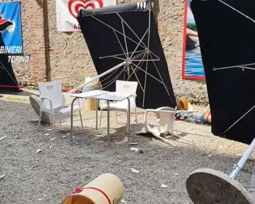 Distrugge il dehor del bar della Basilica di Superga con un bastone: arrestato [FOTO E VIDEO]
