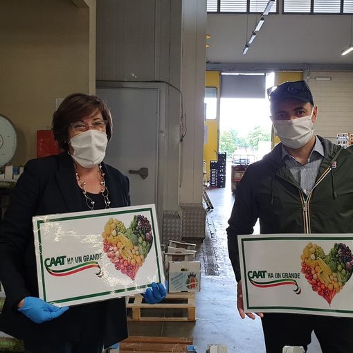 La Caat-ena di solidarietà del CAAT e la donazione di 3 quintali di prodotti a favore dei Frati Minori Piemonte Onlus