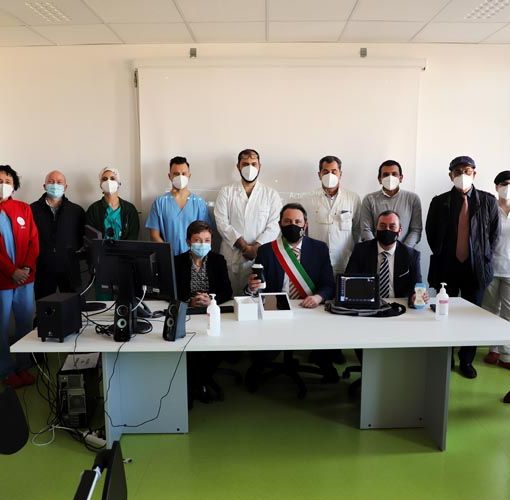 donazione sonde ecografiche all'ospedale di Rivoli