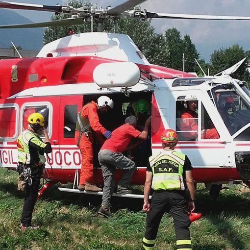Due escursionisti che si erano persi sopra Oulx portati in salvo dai Vigili del Fuoco