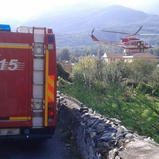 Cade in un canale a Bussoleno, ma riesce a chiamare i soccorsi: salvato dall'elisoccorso