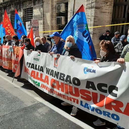 Protesta operai a Roma