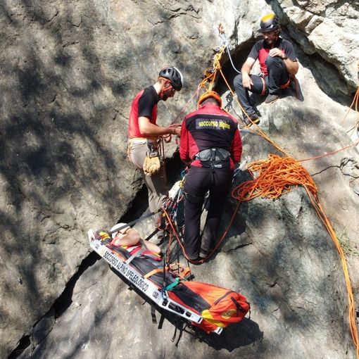 Esercitazione del Soccorso Alpino