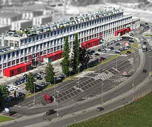 All'interno una piazza lineare da 300 mq con sport, cibo, cultura e relax