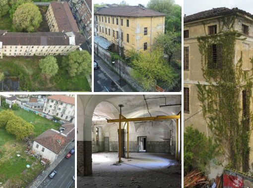 collage di foto istituto in disuso