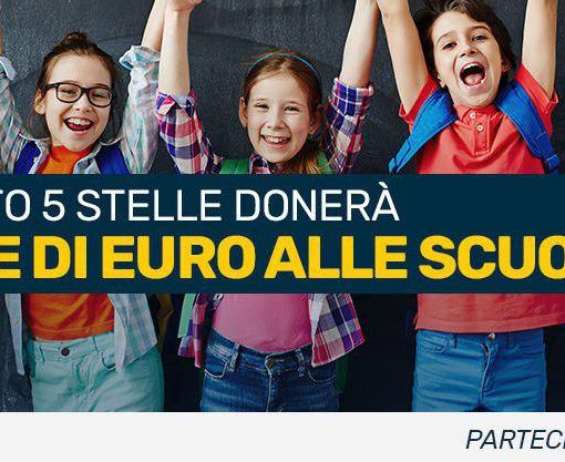 Con il progetto &quot;Facciamo Scuola&quot; 1 milione di euro per le scuole secondarie