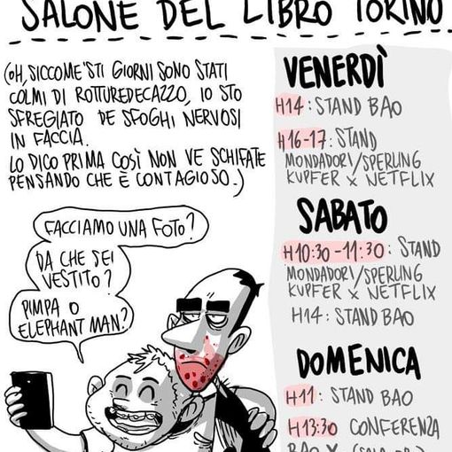 Zerocalcare torna al Salone del Libro di Torino: ecco dove trovarlo