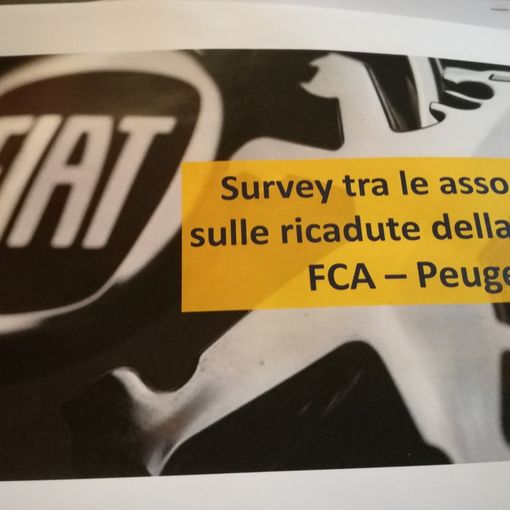 Fusione Fca-Psa, 6 aziende su dieci dell'indotto sono ottimiste, ma si teme per l'occupazione