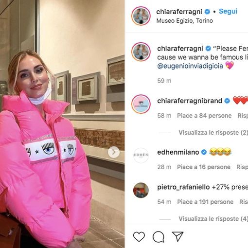 post di chiara ferragni