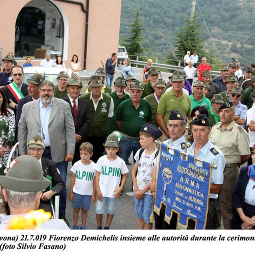 Il sindaco di Piobesi ospite d'onore nel Savonese per la festa degli Alpini