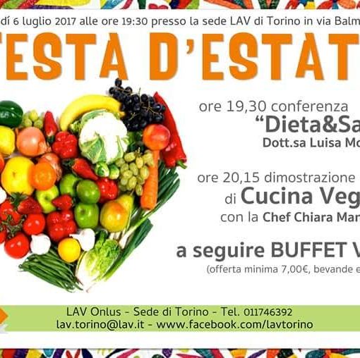 Giovedì 6 luglio Festa d'Estate alla LAV di Torino