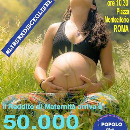 Festa della Maternità a piazza Montecitorio
