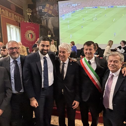 Anche una delegazione di Grugliasco alla festa di 'mister Europa League' Gasperini