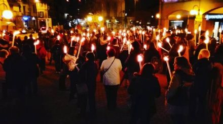 fiaccolata contro le mafie - foto di archivio