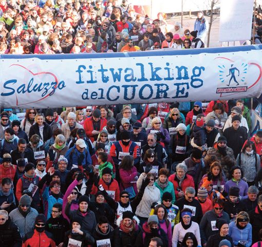 Saluzzo, Fitwalking del Cuore  al via con l’ennesimo  record di iscritti: 10.712