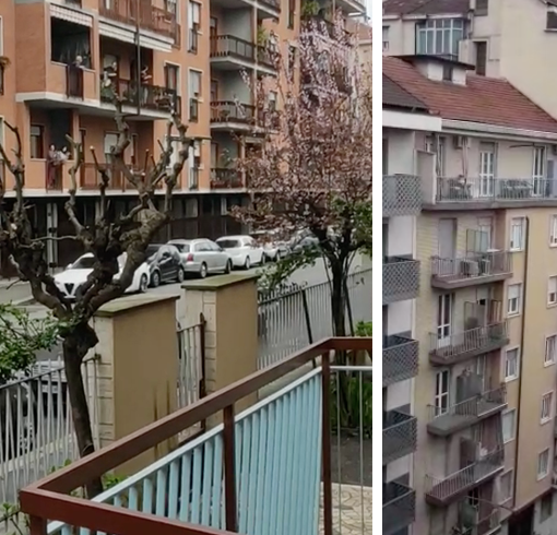 “Grazie”: a Torino tutti in balcone per applaudire medici e infermieri, il flash mob è commovente
