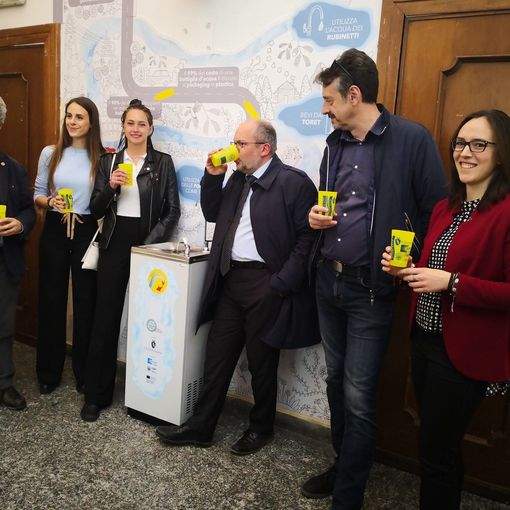All'Anagrafe Centrale di Torino la fontanella d'acqua gratis