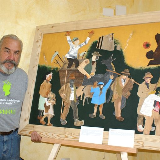 Inaugurazione ad Asti della mostra di Bobo Pernettaz