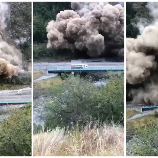 Tremenda frana a pochi chilometri da Bardonecchia, detriti sull’A43: chiuso il tunnel del Frejus