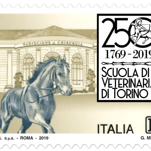 Poste Italiane, un francobollo per celebrare il 250° anniversario della Facoltà di Medicina Veterinaria