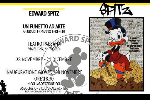 Edward Spitz, un fumetto ad arte al teatro Paesana