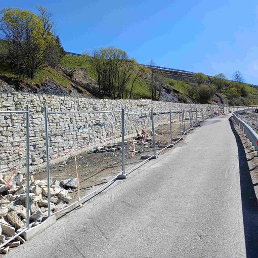 Messa in sicurezza della strada provinciale 23 a Champlas du Col di Sestriere