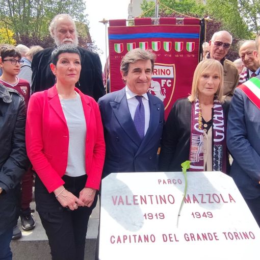 Inaugurazione giardini Valentino Mazzola