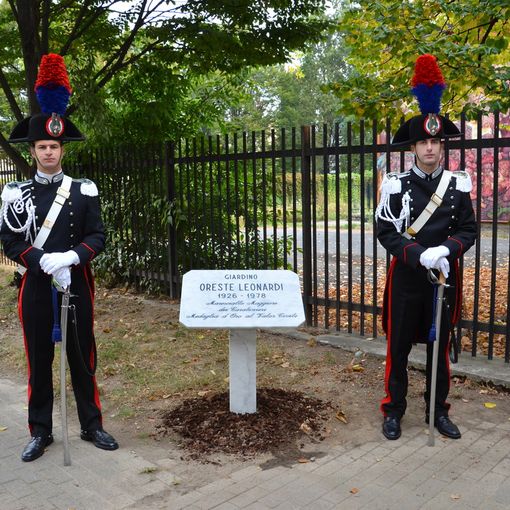 A Torino intitolato un giardino al maresciallo dei carabinieri Oreste Leonardi