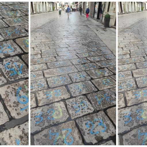 A Torino la manutenzione è divertente: in via Garibaldi “si gioca a campana”