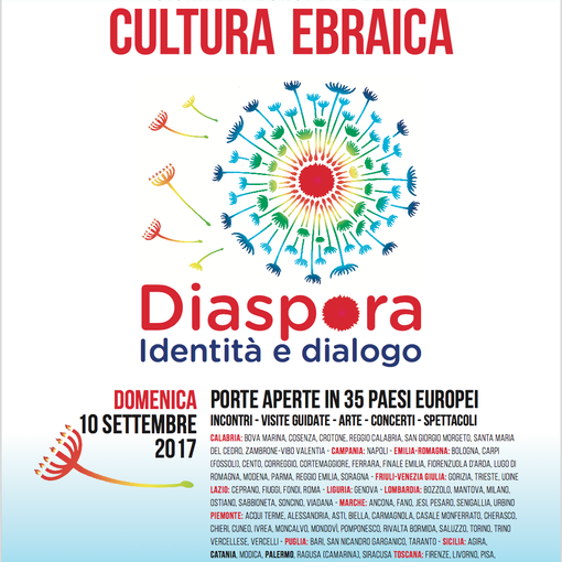 Domenica 10 settembre la XVIII Giornata Europea della Cultura Ebraica