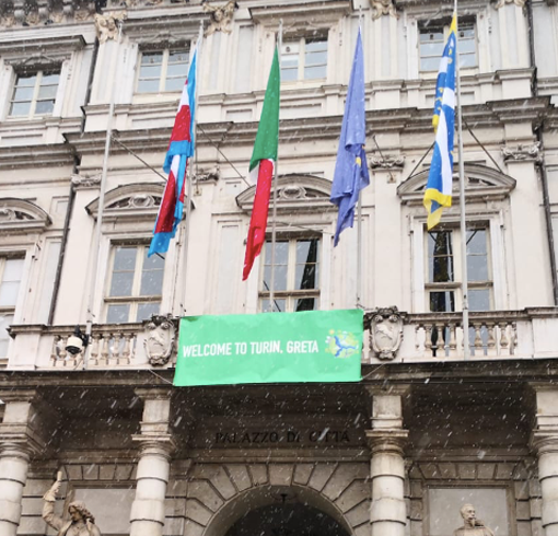 &quot;Welcome Greta&quot;, Torino accoglie l'attivista dei Fridays For Future
